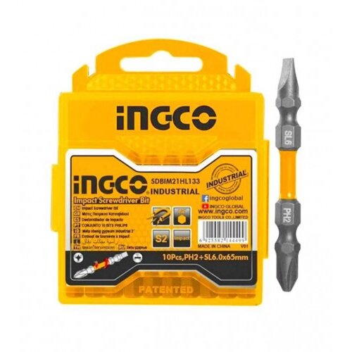 INGCO TOOLS Bit nastavci 65mm PH2+SL6.0X1.0 10-1 SDBIM21HL133 Slike