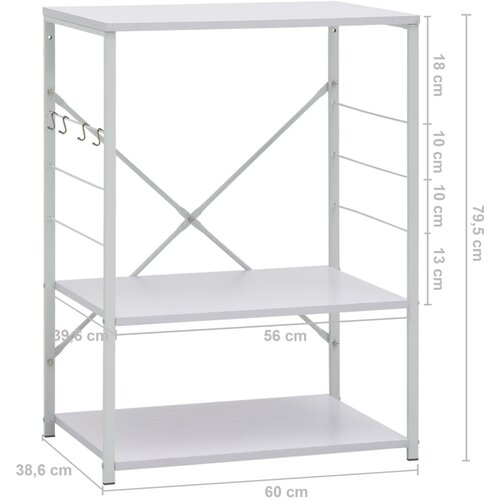  za mikrovalnu pećnicu bijeli 60 x 39,6 x 79,5 cm drveni Slike