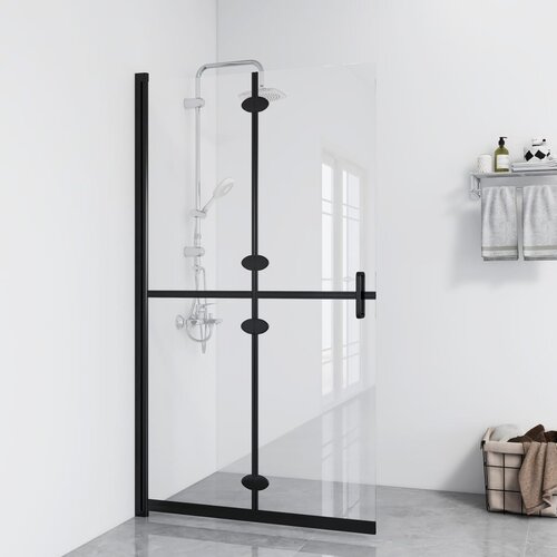 vidaXL Sklopiva pregrada za tuširanje prozirna ESG staklo 80 x 190 cm Cijene