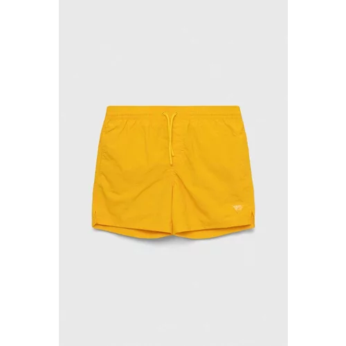 Guess Otroške kopalne kratke hlače rumena barva