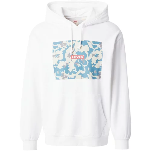 Levi's Sweater majica ecru/prljavo bijela / safirno plava / svijetlo crvena / bijela