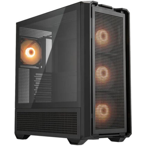COUGAR GAMING COUGAR MX600 Mini RGB PC Case, Mini Tower, Black Cene
