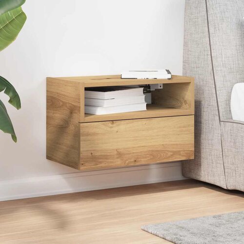  Zidni noćni ormarić artisan hrast 45x26x28,5 cm Slike