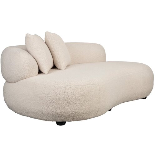 White Label Kremno bela sedežna garnitura 185 cm Noxx &amp;ndash; Slike