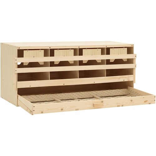  Gnijezdo za nesilice s 4 odjeljka 106x40x45 cm masivna borovina Slike