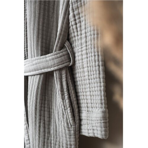  Kimono - grey grey unisex bathrobe Slike