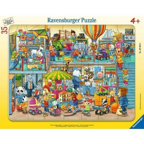 Ravensburger puzzle – Prodavnica igračaka za životinje - 35 delova Slike
