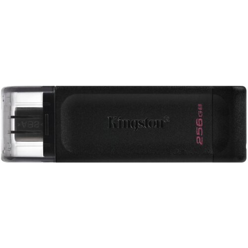 Kingston Technology DataTraveler 70 USB izbrisivi memorijski pogon 256 GB USB Tip-C 3.2 Gen 1 (3.1 Gen 1) Crno Cijene
