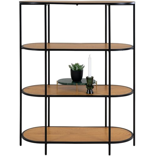 House Nordic Črna knjižna omara iz hrastovega dekorja 36x111 cm Vita - House Nordic Cene
