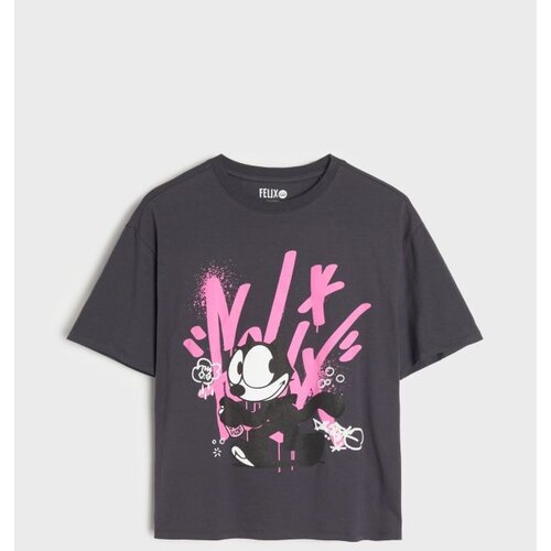 Sinsay Pamučna majica s printom Felix the Cat Cijene