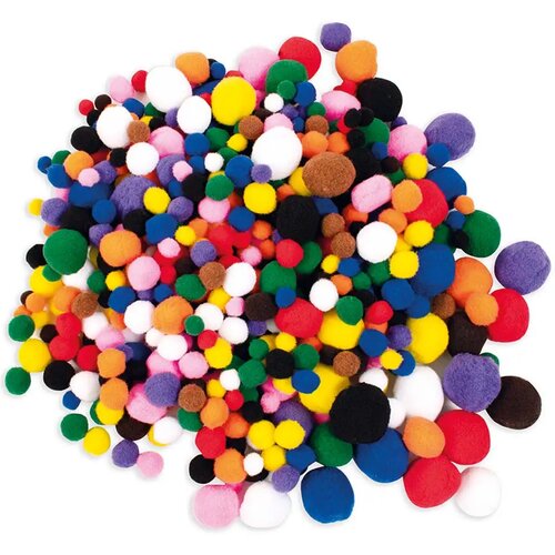 Playbox Pom-Pom u osnovnim bojama, pakiranje od 525 komada Cene
