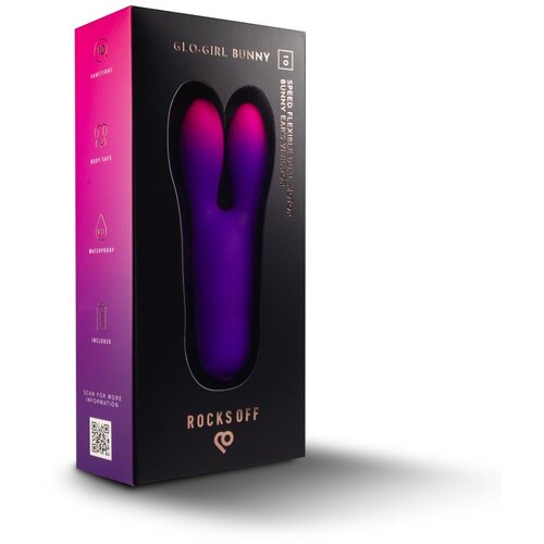 Rocks Off Ltd. Glo-Girl Bunny Purple Slike