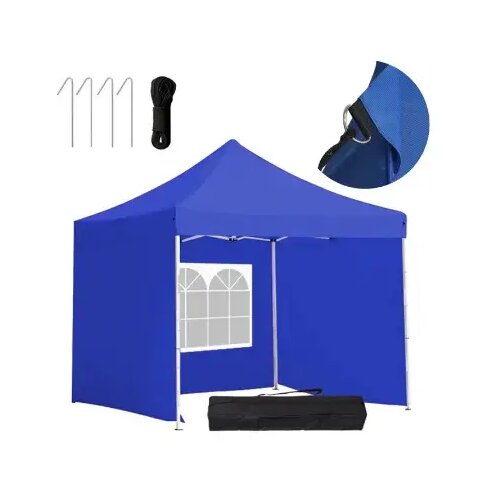  Paviljon Sa Mehanizmom 3x3m Plavi Tri Stranice Torba Cene
