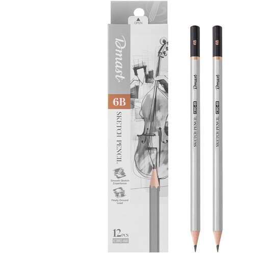 Dmast Set grafitnih olovaka za skiciranje 6B EC392-6B, 12 komada Cene