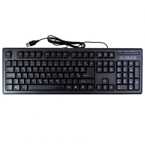  TIPKOVNICA USB K-2 BLUELINE ČRNA Slike