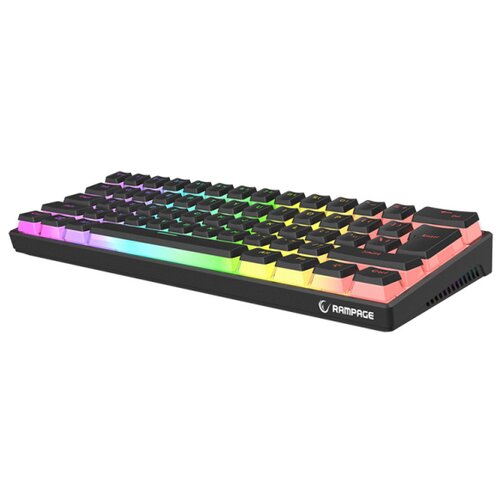 Gaming RAMPAGE RADIANT K11 black, Type-C, RGB, red switch, US layout, pudding keycaps Cijene
