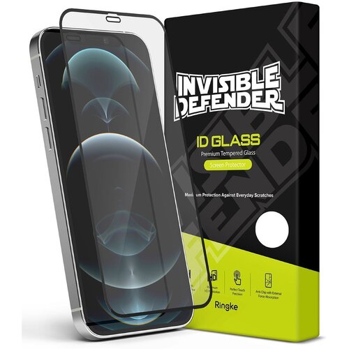 Ringke Invisible Defender ID kaljeno steklo z okvirjem za iPhone 12 Pro Max Slike