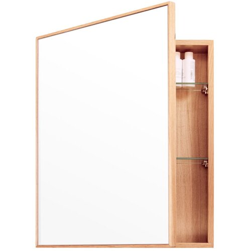 Wireworks zrcalo s prostorem za skladištenje od hrastovog drveta Mezza, 45 x 55 cm Cijene