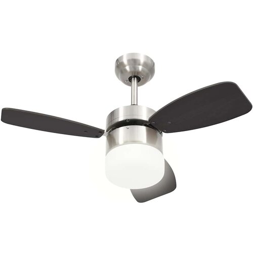  Stropni ventilator sa svjetlom i daljinskim 76 cm tamnosmeđi Slike