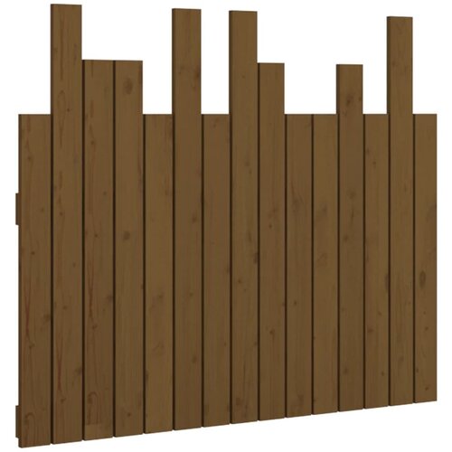 Maison Chic stensko posteljno vzglavje - vzglavna omarica - nočna omarica medeno rjavo 95,5x3x80 cm borovina, (21706835) Cene