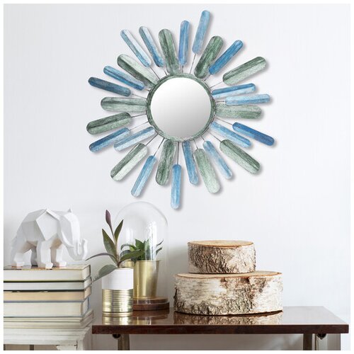 Wallity Zidna dekoracija Ogledalo Sunce, 75x75cm Cijene