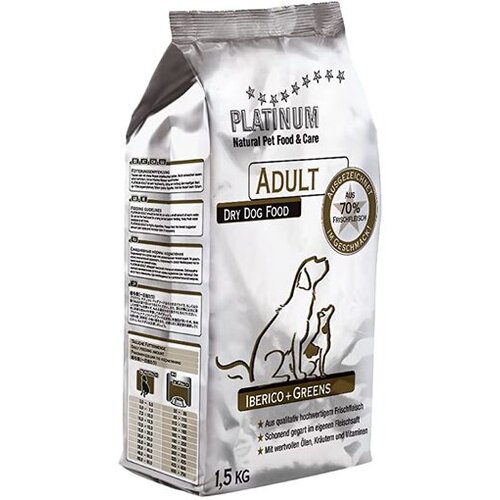 Platinum suva hrana za pse, iberiko mangulica i zelje, 1.5kg Slike
