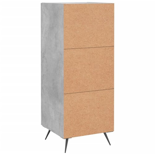  Komoda siva boja betona 34,5x34x90 cm od konstruiranog drva Slike
