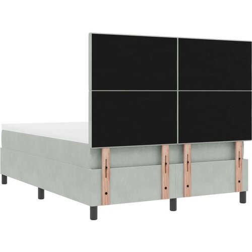 Box Spring Krevet s Madracem Svjetlosiva 160x200 cm Bar&amp;scaron;un Slike