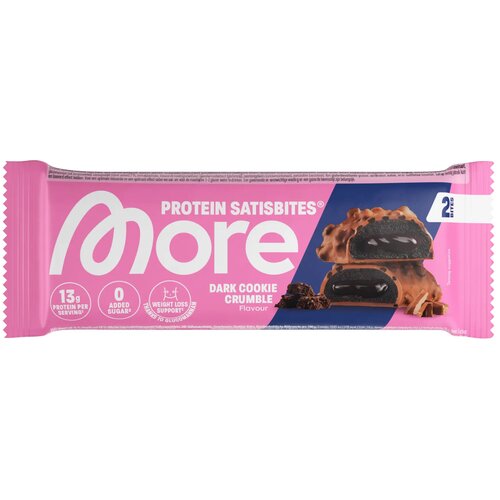More Nutrition Protein Satisbites Dark Cookie Crumble - 50 g Slike
