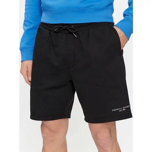 Tommy Hilfiger Športne kratke hlače Logo MW0MW34201 Črna Regular Fit