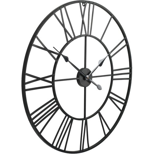  Starinski zidni sat s kvarcnim mehanizmom metalni 80 cm XXL Slike