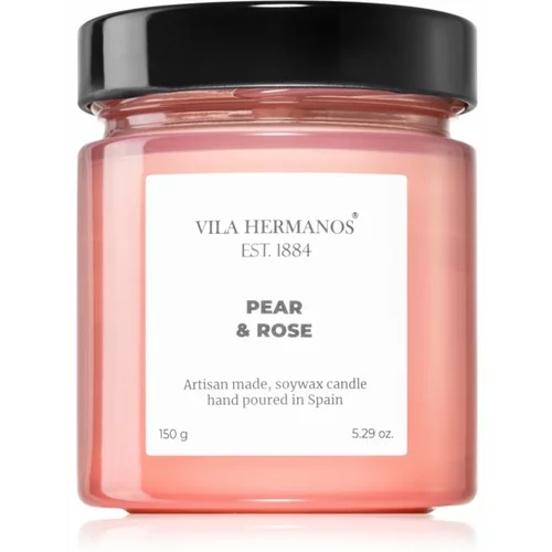 Vila Hermanos Apothecary Rose Pear & Rose dišeča sveča 150 g