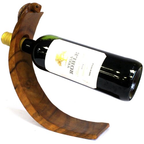  Leseno stojalo za vino – Želva - Carved from one piece of Suar Wood - Home warming - Za 40 let Cene