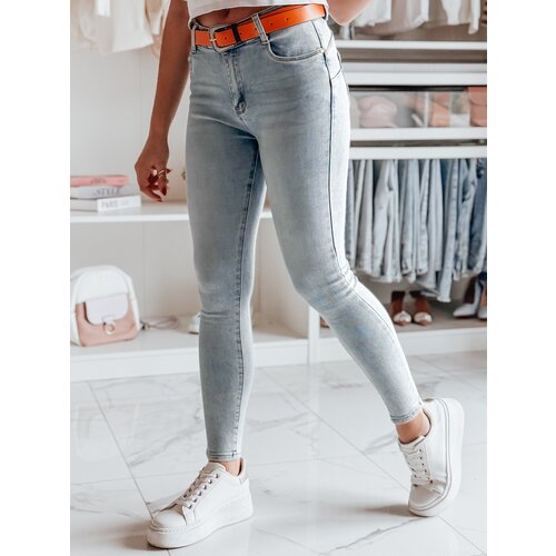DStreet Spodnie damskie jeansowe JUNARIA niebieskie Slike