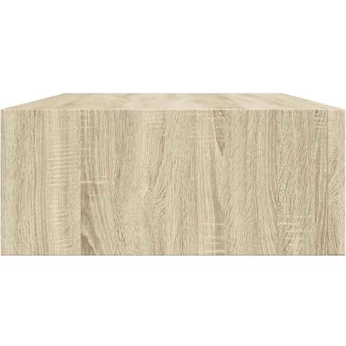  Zidne police s ladicom 2 kom boja hrasta 40 x 23,5 x 10 cm MDF Slike