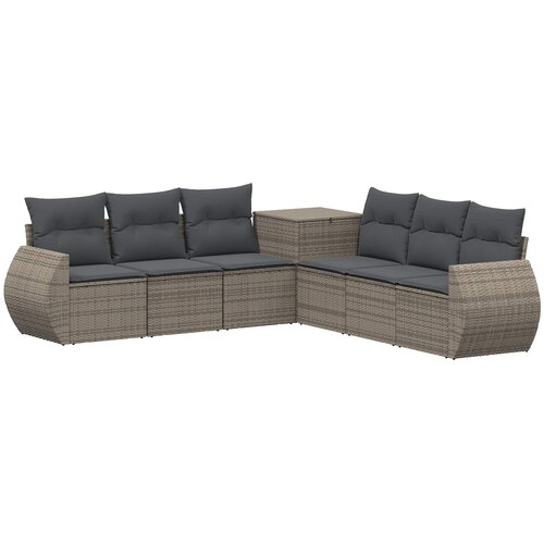 Set sofe 7 kom. Siva i tamno siva 243 x 243 x 85 cm Slike