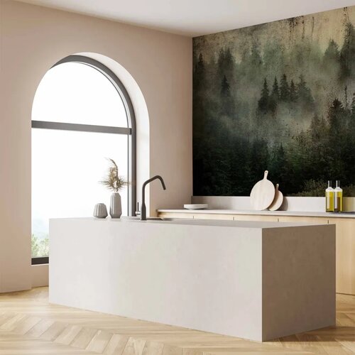  Foto tapeta - Misty Beauty of the Forest 450x315 Vodootporna Slike