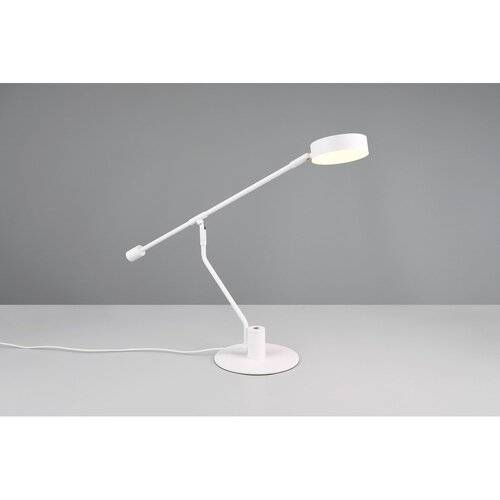  Mat bela LED namizna svetilka z upogljivo konstrukcijo (vi&amp;scaron;ina 64 cm) Manduro &amp;ndash; Slike