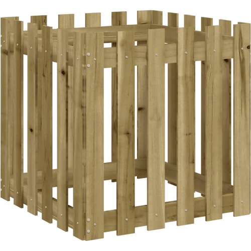  Vrtna sadilica s izgledom 60x60x60 cm impregnirana borovina Slike