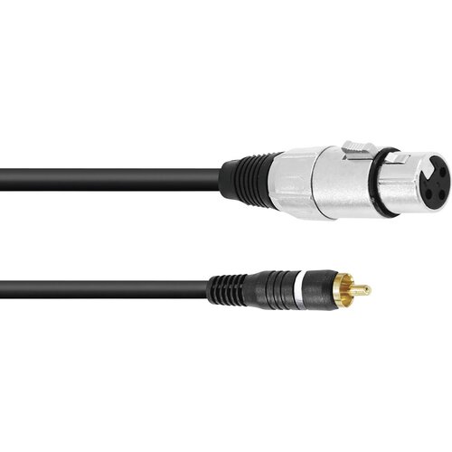 Omnitronic 30224028 XLR adapterski kabel [1x mo&scaron;ki cinch konektor - 1x XLR vtičnica 3-polna] 2.00 m črna, (20428058) Cene