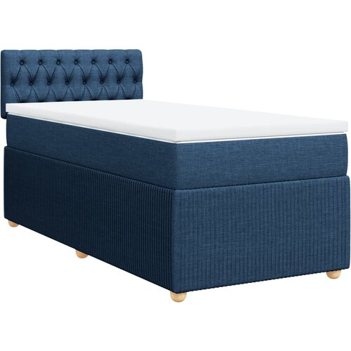 Maison Chic Box spring postelja - Vzmetna postelja z vzmetnico modra 90x190 cm blago SL10218, (21885848) Cene