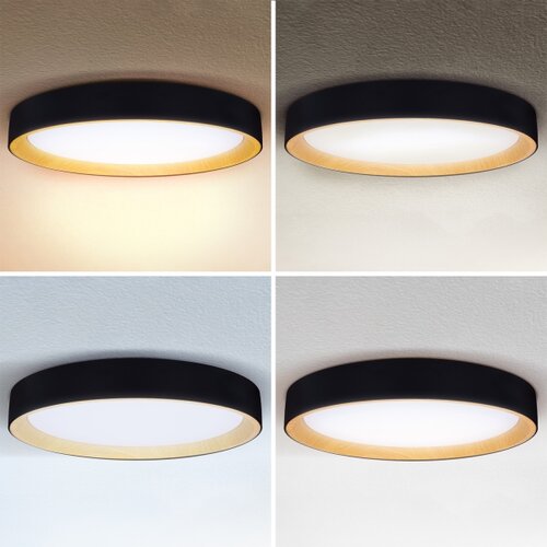  Brilagi - LED prigu&amp;scaron;iva plafonska svetiljka LARIOS LED/72W/230V crna prečnik 59 cm + daljinski upravljač Slike