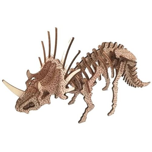CarolijaShop 3d eko drvena puzzle - TRICERATOPS Slike