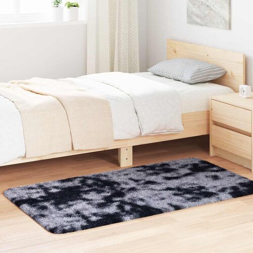 VidaXL Čupavi tepih s visokim vlaknima tamnosiva 80x150 cm poliester Slike