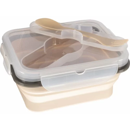Zopa Silicone Lunch Box komplet pribora za jelo Sand Beige 1 kom