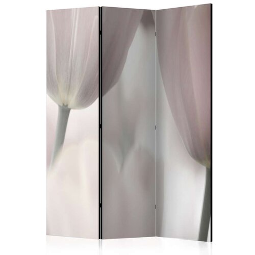 Paravan u 3 dijela - Tulips fine art - black and white [Room Dividers] 135x172 Slike
