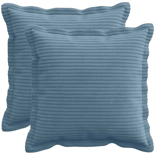  Presvlaka za jastuk 2 kom. HOUTEN Plava 45 x 45 cm Kord Cijene