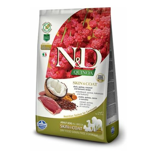 Farmina N&D quinoa hrana za pse - skin & coat duck 800gr Slike