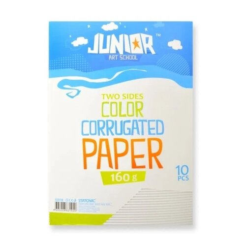 Junior jolly waves karton rebrasti a4 10k - odaberite nijansu bela ( 133110 ) Cene
