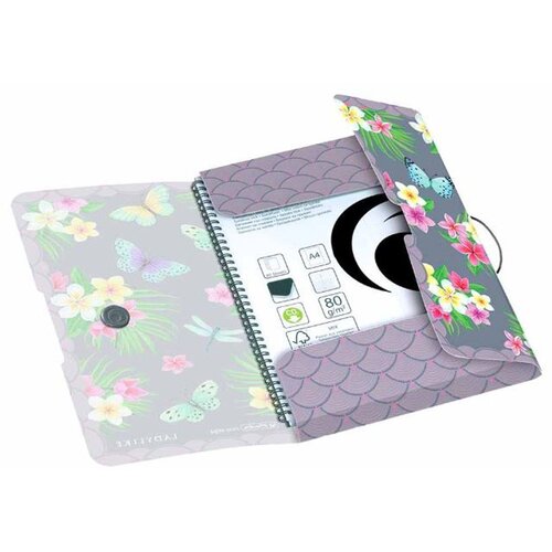 Herlitz Fascikl s klapnama i gumicom PP A4, Ladylike, leptiri Slike